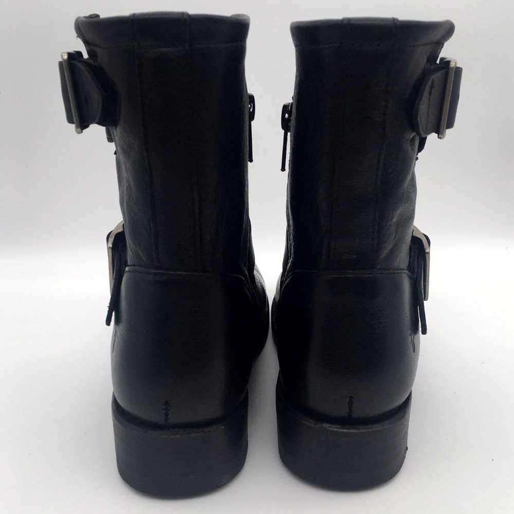 Frye Vicky Engineer Ankle Boot Black Leather - image 5
